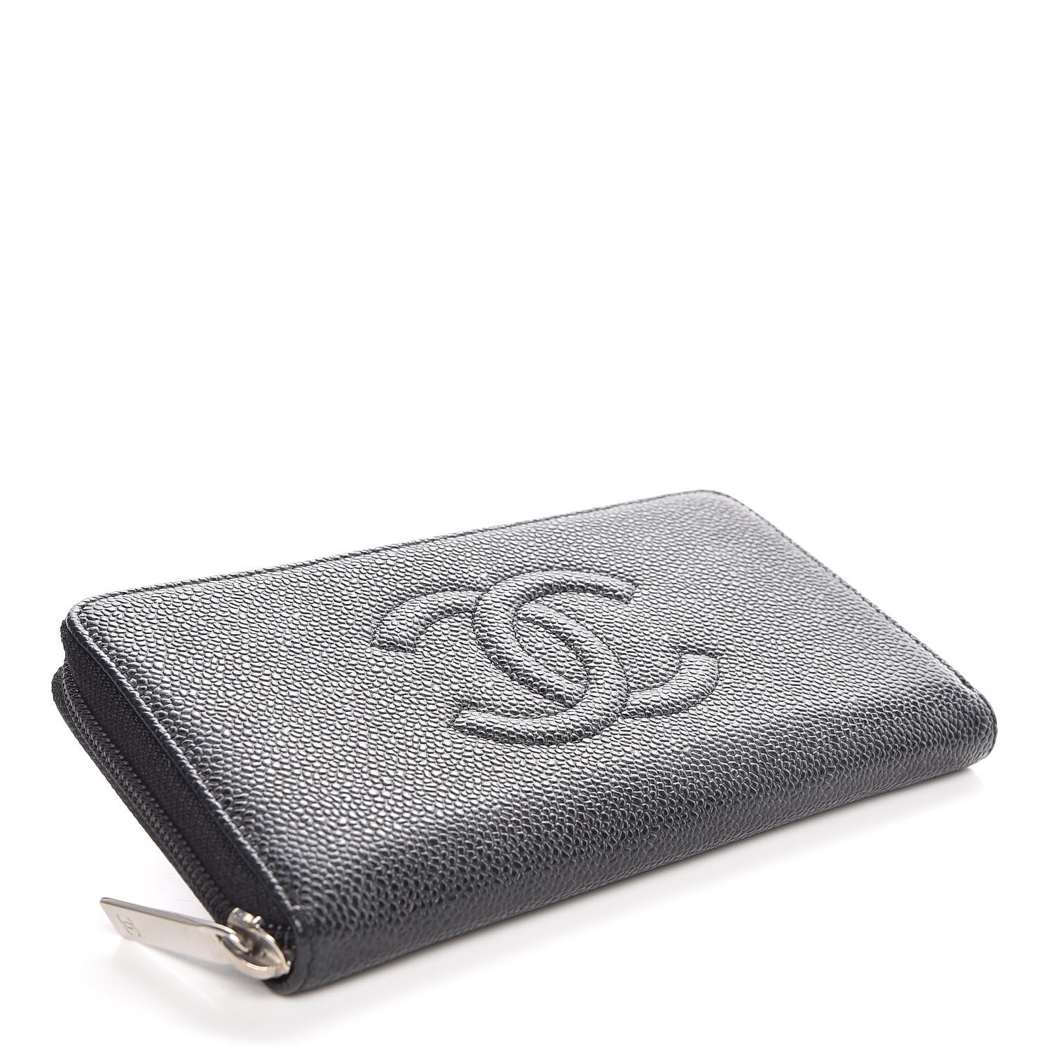 Chanel Caviar Large Timeless CC Zip Around Wallet Black 4 of 8