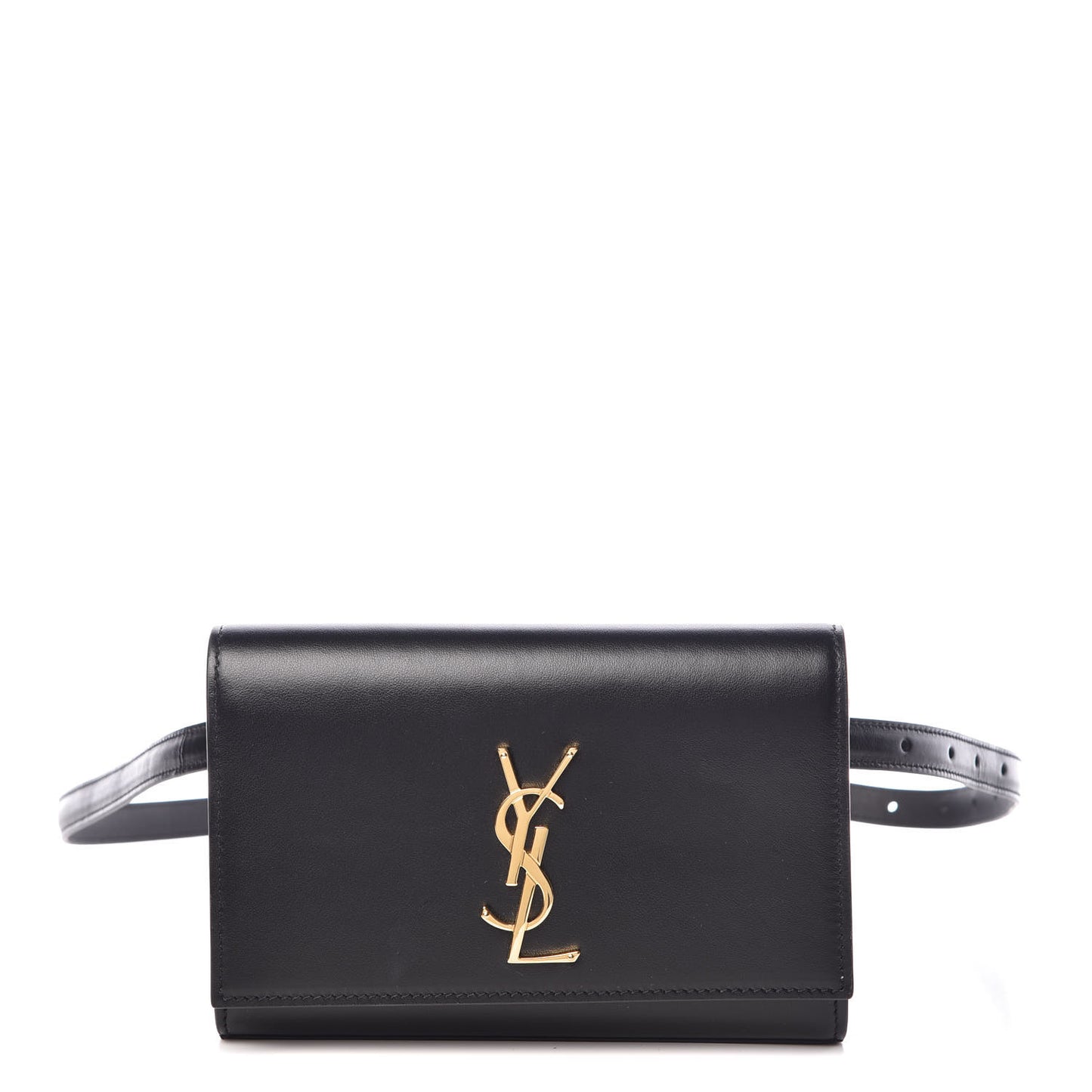 Smooth Calfskin Monogram Kate Belt Bag Black