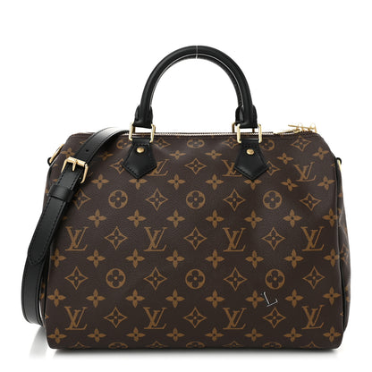 Louis Vuitton Monogram My World Tour Speedy Bandouliere 30 Black 1 of 10