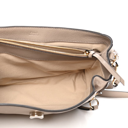 Chloe Calfskin Medium Faye Day Shoulder Bag Motty Grey 6 of 14