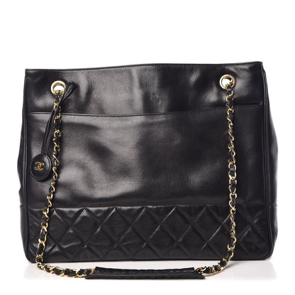 Chanel Lambskin Quilted Tote Black 1 of 18