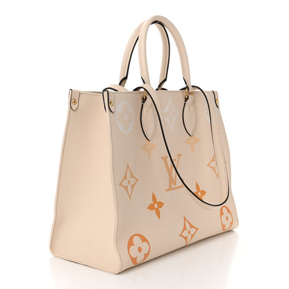Louis Vuitton Empreinte Monogram Giant By The Pool Onthego MM Cream Saffron 3 of 11