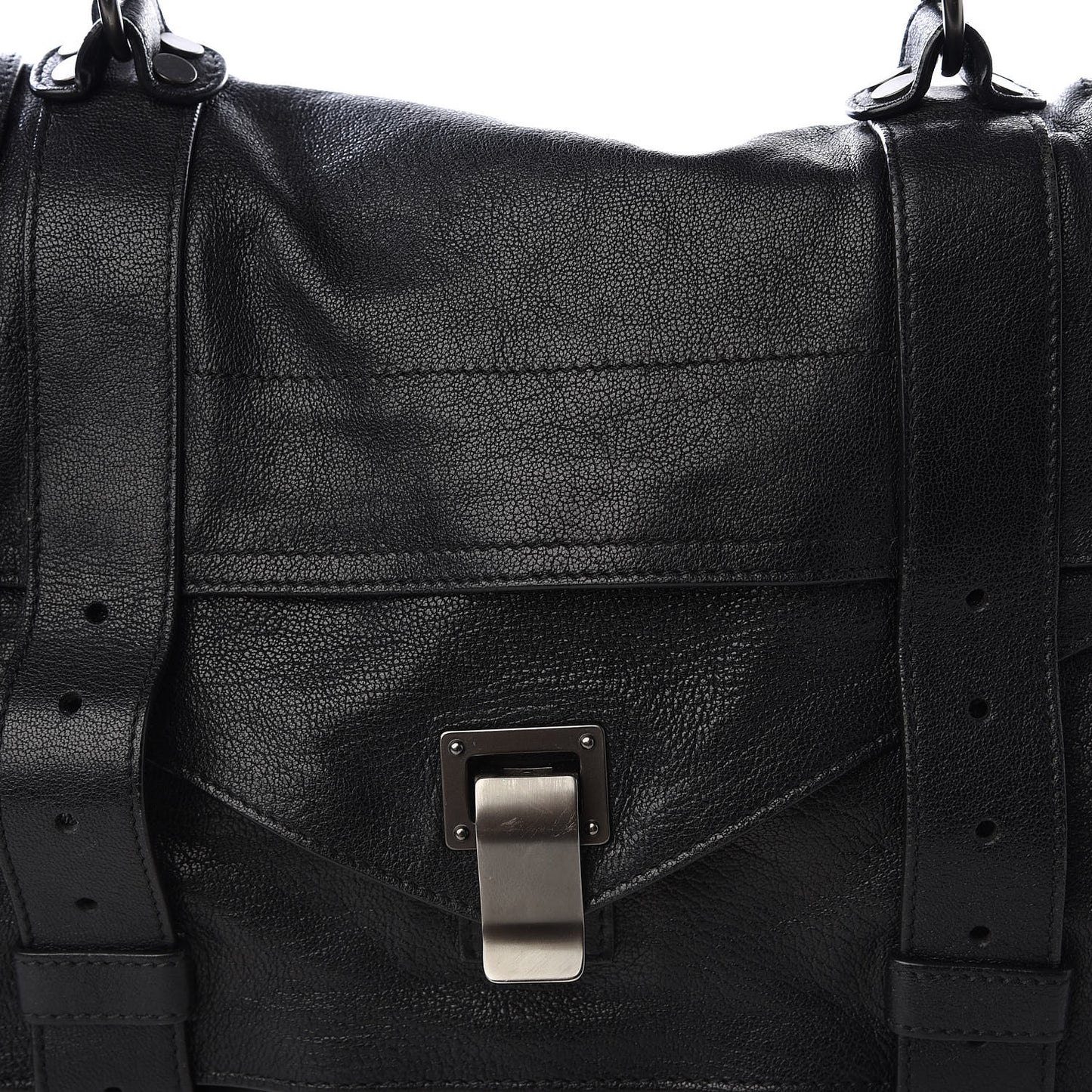 Lambskin Medium PS1 Satchel Black