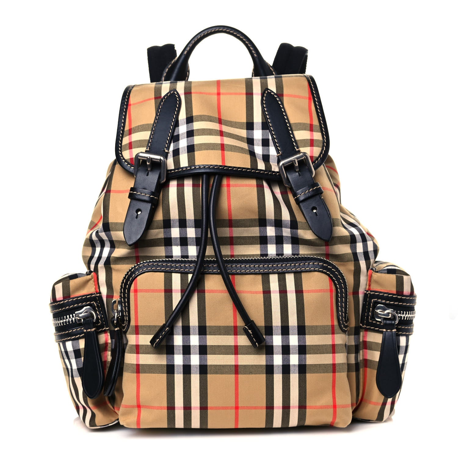 Burberry Canvas Vintage Check Medium Sailing Rucksack Backpack Antique Yellow 1 of 12