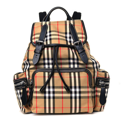 Burberry Canvas Vintage Check Medium Sailing Rucksack Backpack Antique Yellow 1 of 12