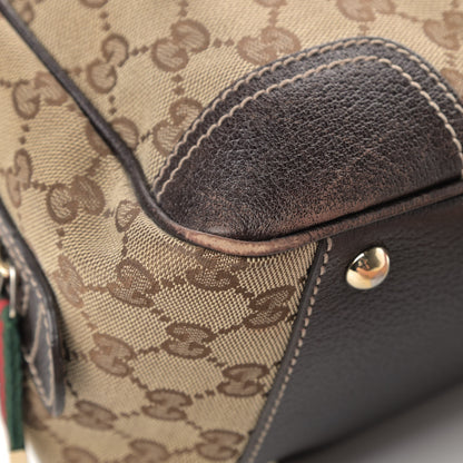 Gucci Monogram Small Princy Satchel Dark Brown 5 of 6