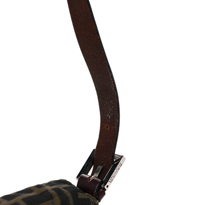 Fendi Zucca Flower Applique Baguette Tobacco 13 of 17