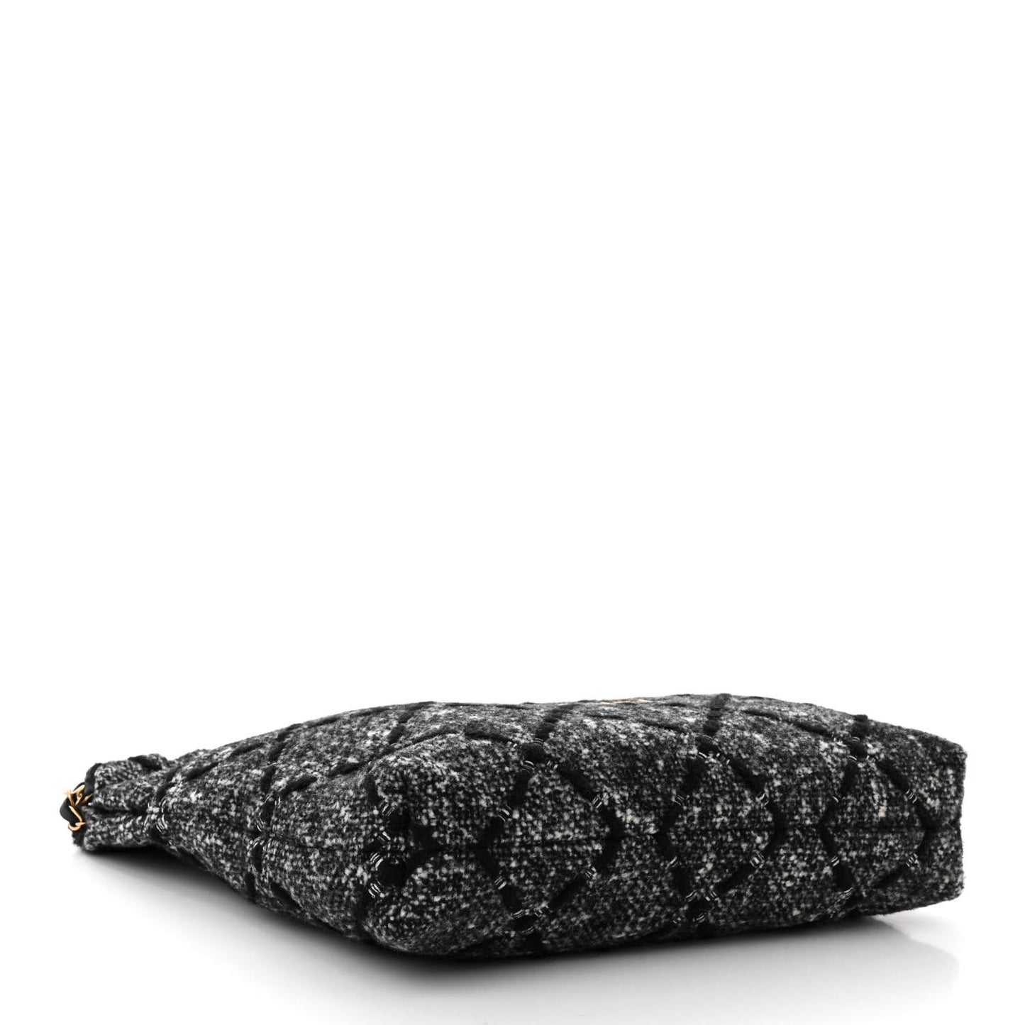 Tweed Quilted Chanel 22 Black Ecru