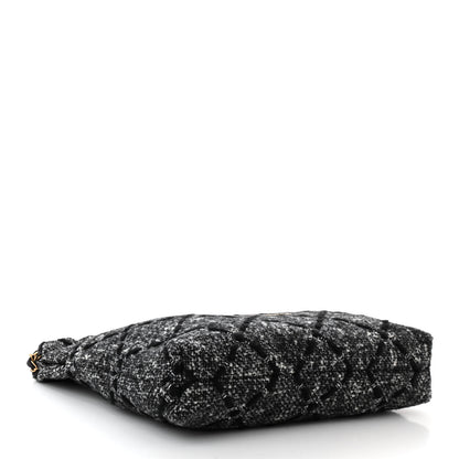Chanel Tweed Quilted Chanel 22 Black Ecru 5 of 11