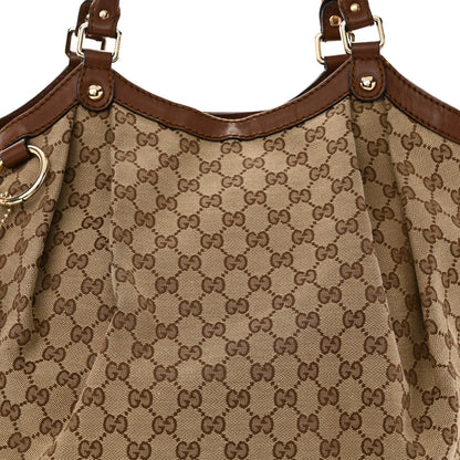Gucci Monogram Large Sukey Tote Brown 8 of 14