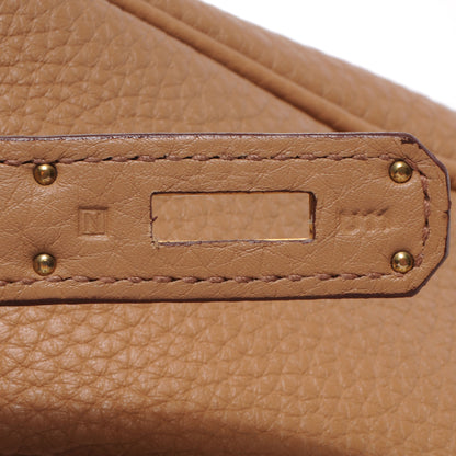 Hermes Taurillon Clemence Birkin 35 Tabac Camel 9 of 11