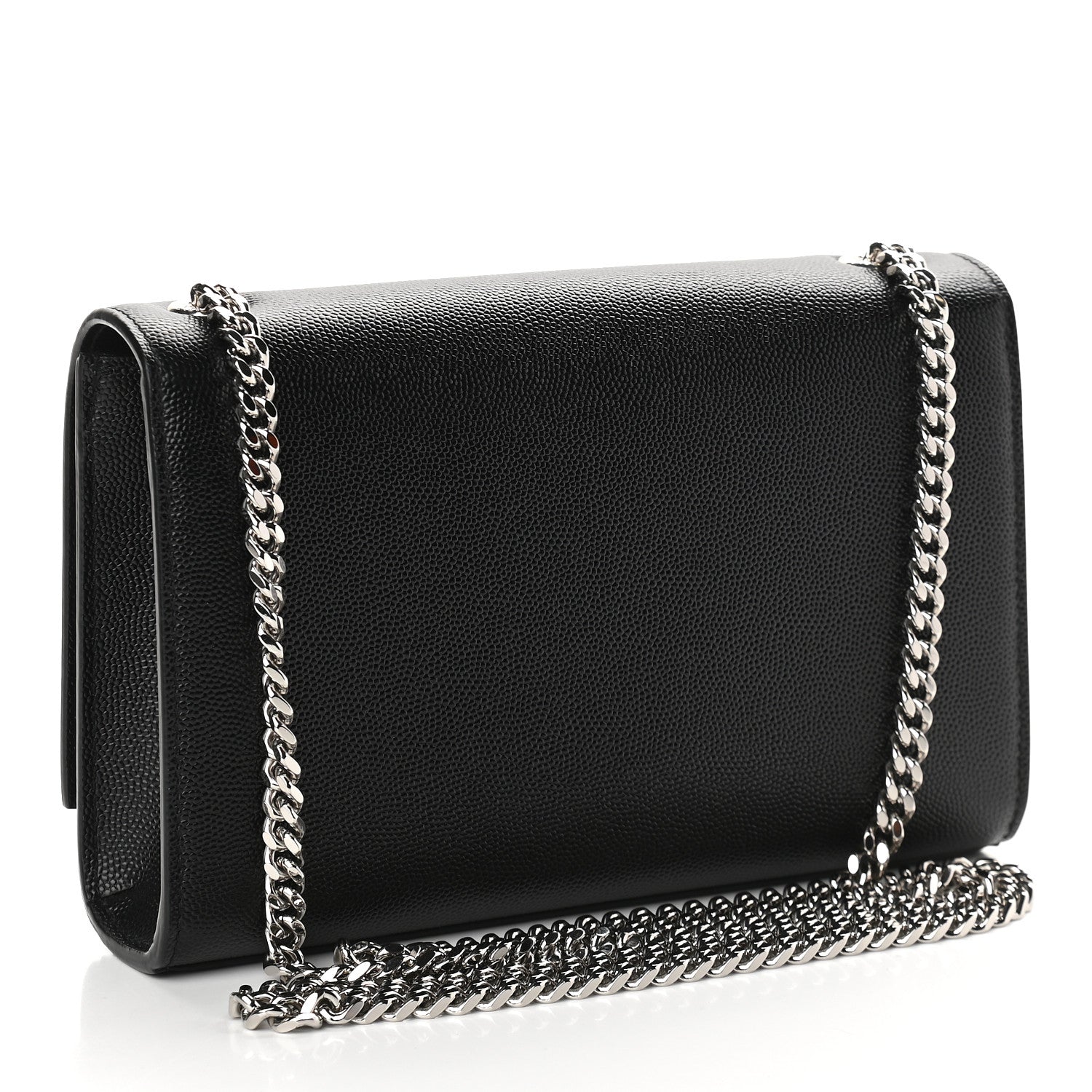 Saint Laurent Grain De Poudre Small Monogram Kate Satchel Black 3 of 8