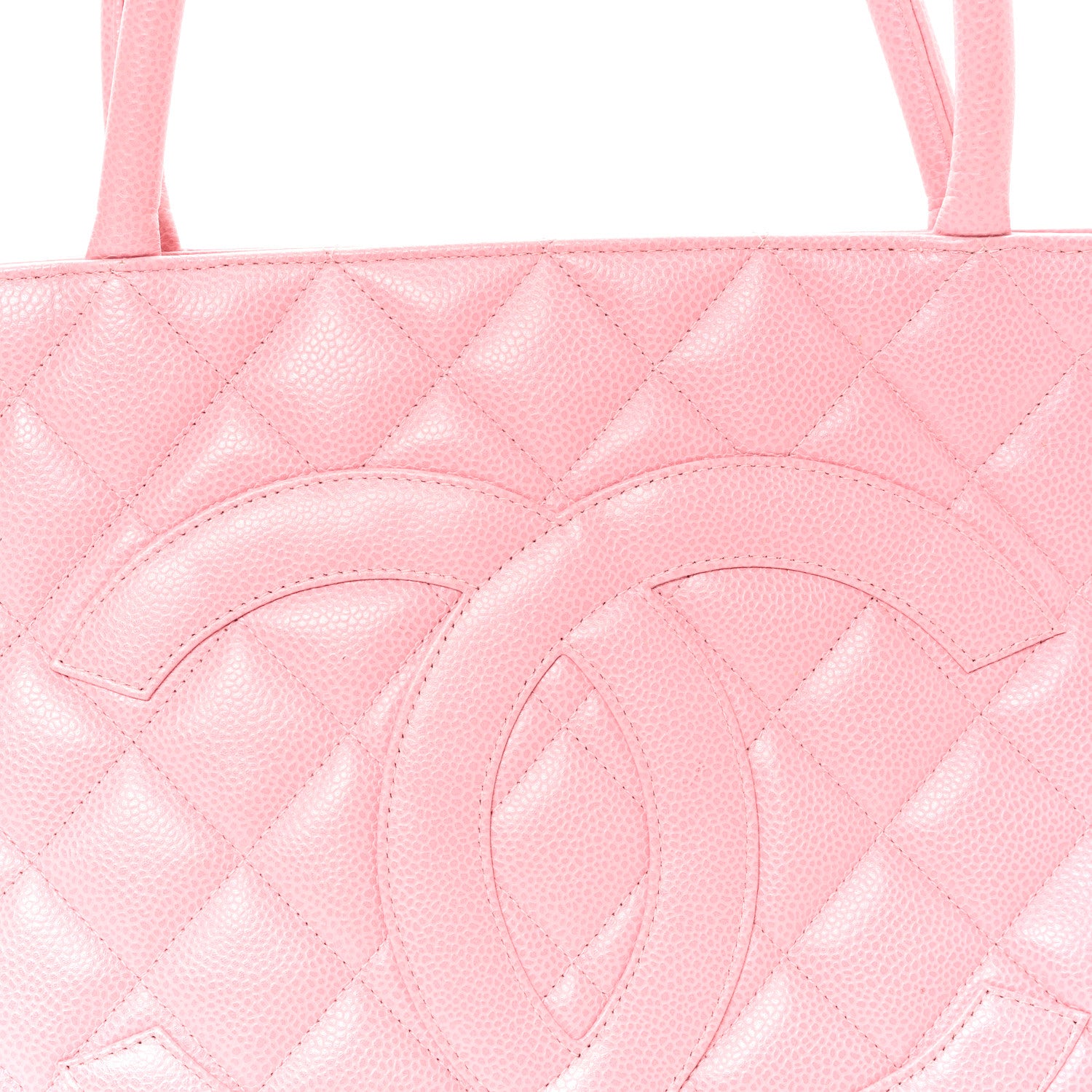 Chanel Caviar Quilted Medallion Tote Light Pink 8 of 10