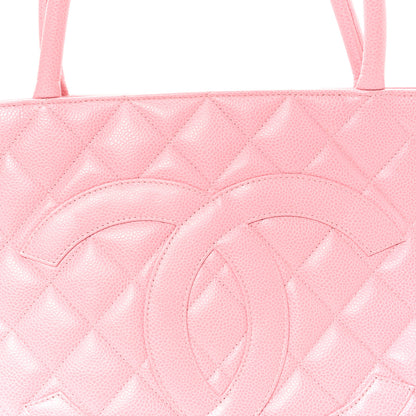 Chanel Caviar Quilted Medallion Tote Light Pink 8 of 10