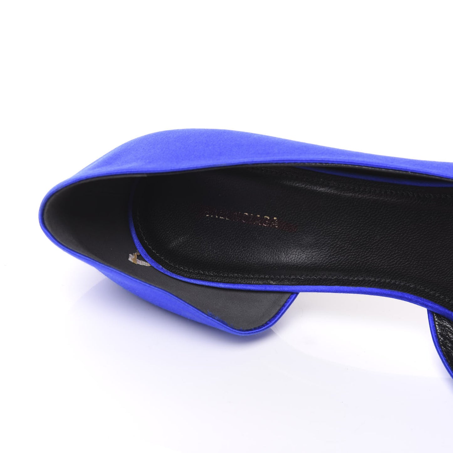 Satin Talon d'Orsay Pumps 40 Bleu