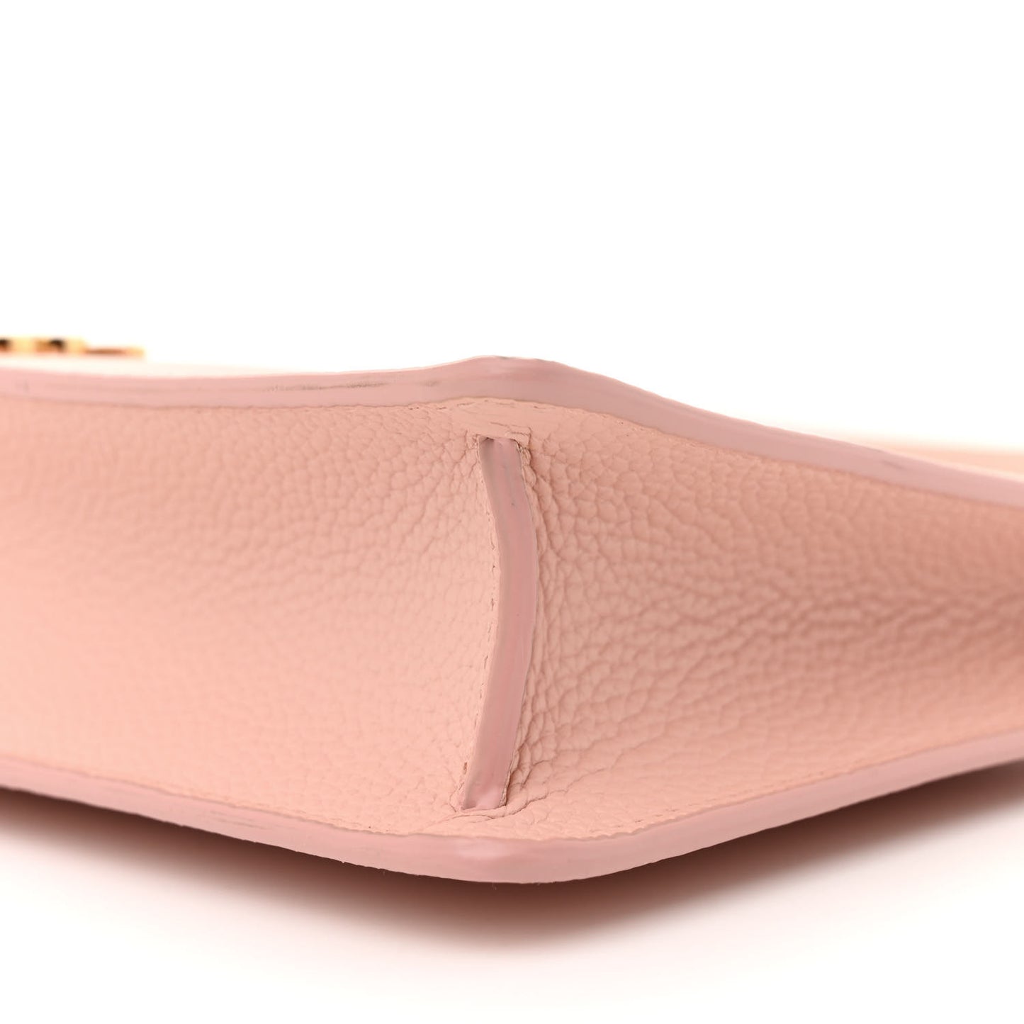 Grained Calfskin Mini TB Shoulder Pouch Dusty Pink