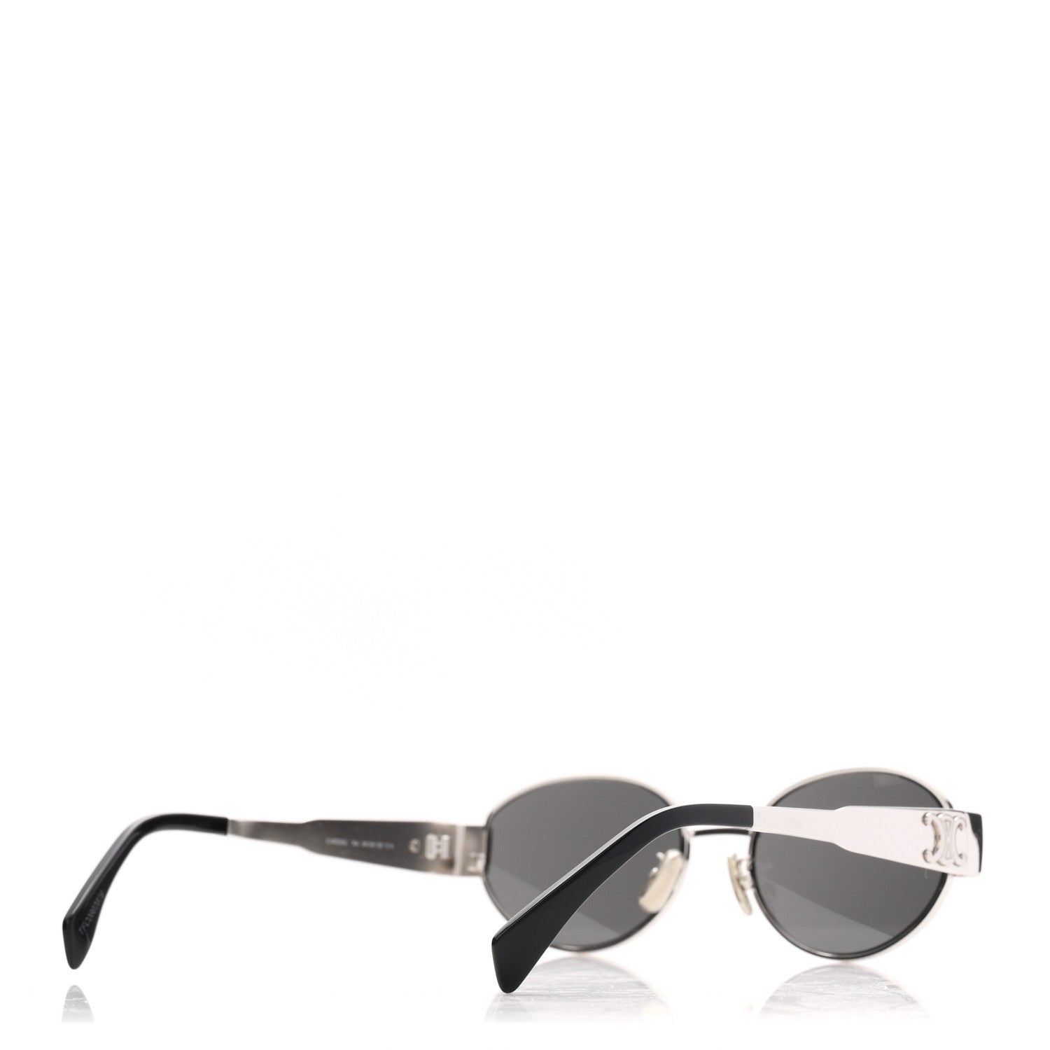 Celine Metal Triomphe 01 Sunglasses CL40235U Silver Black 4 of 7