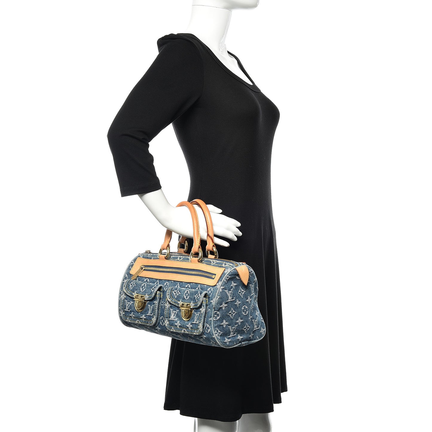 Monogram Denim Neo Speedy Blue