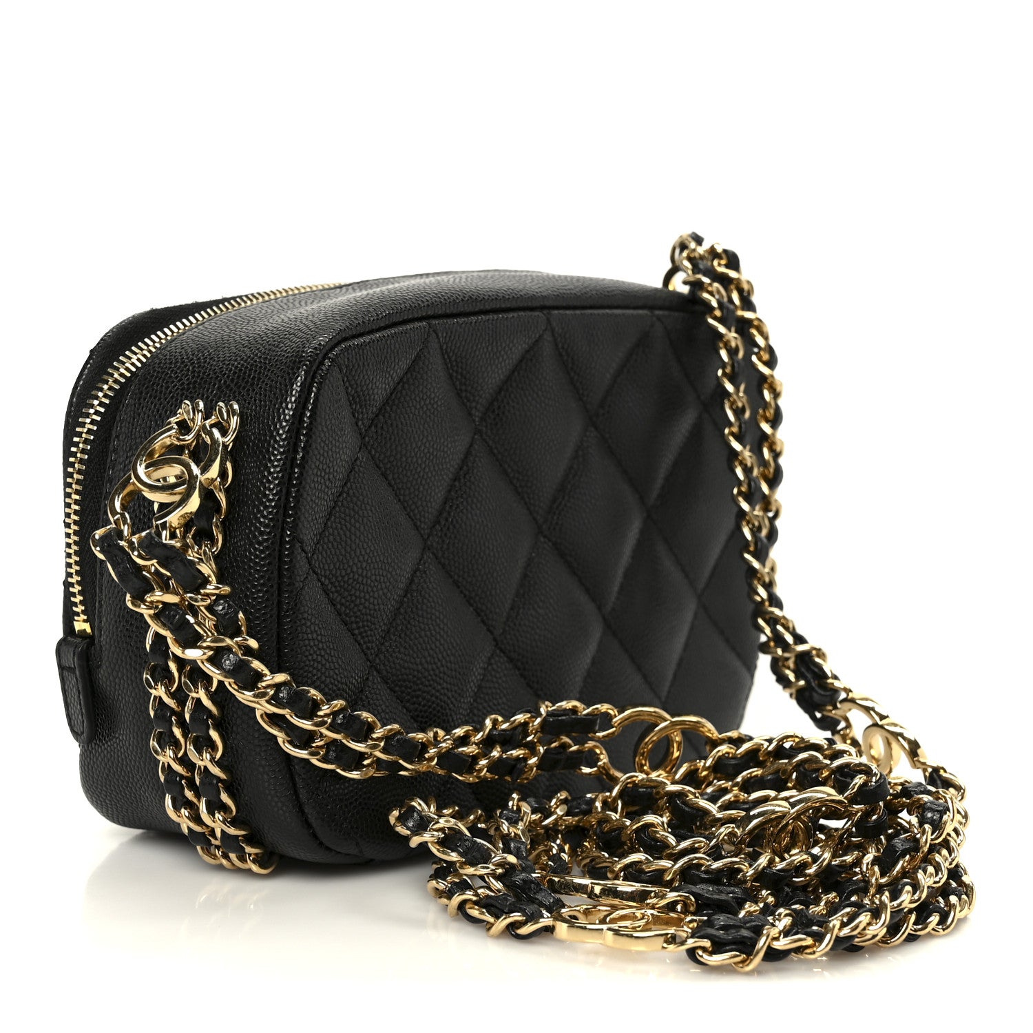 Chanel Caviar Quilted Mini CC You Camera Case Black 3 of 11