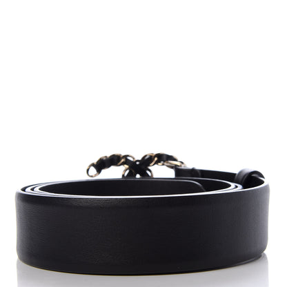 Chanel Lambskin CC Chain Belt 84 34 Black 2 of 5
