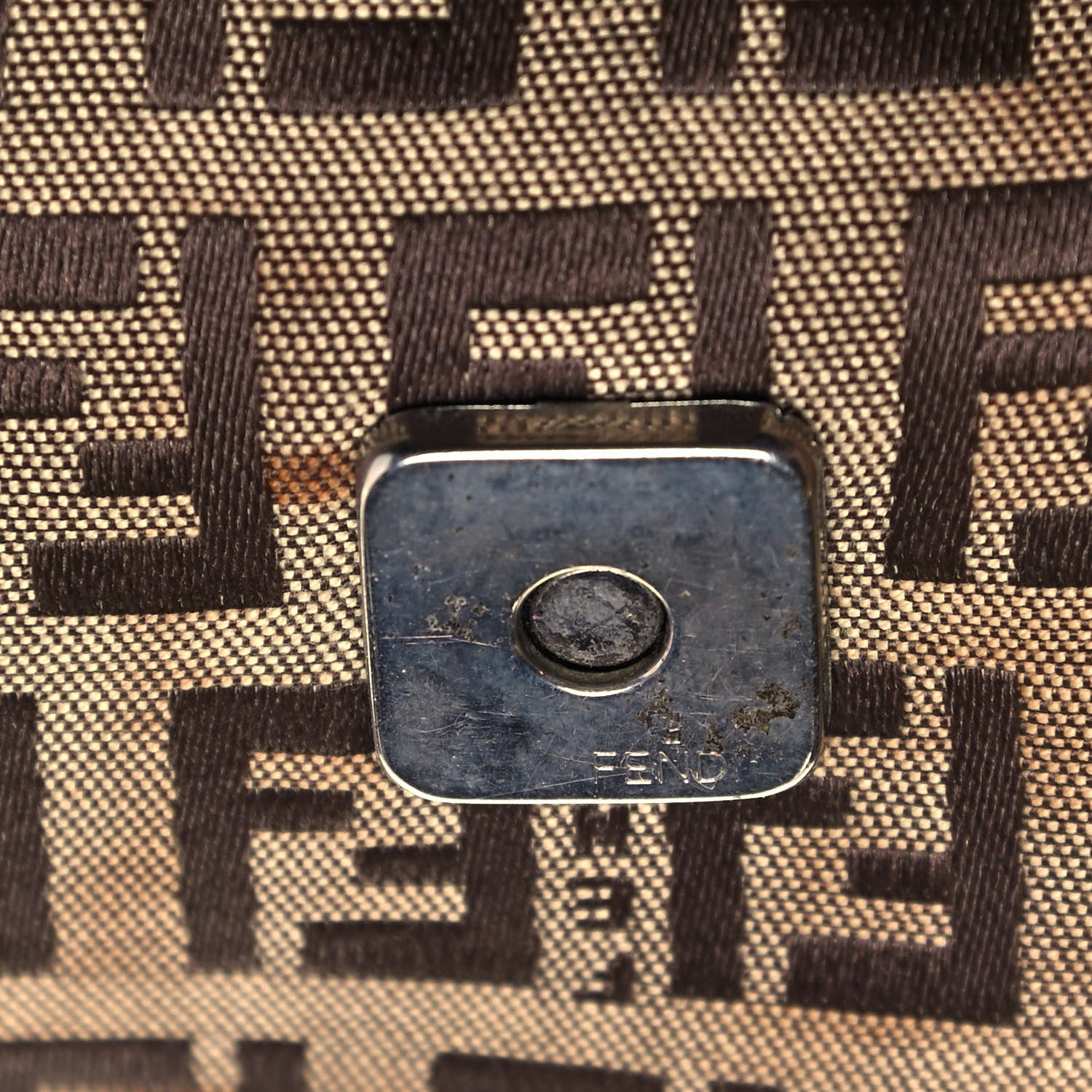 Fendi Zucchino Mama Baguette Dark Brown 12 of 17