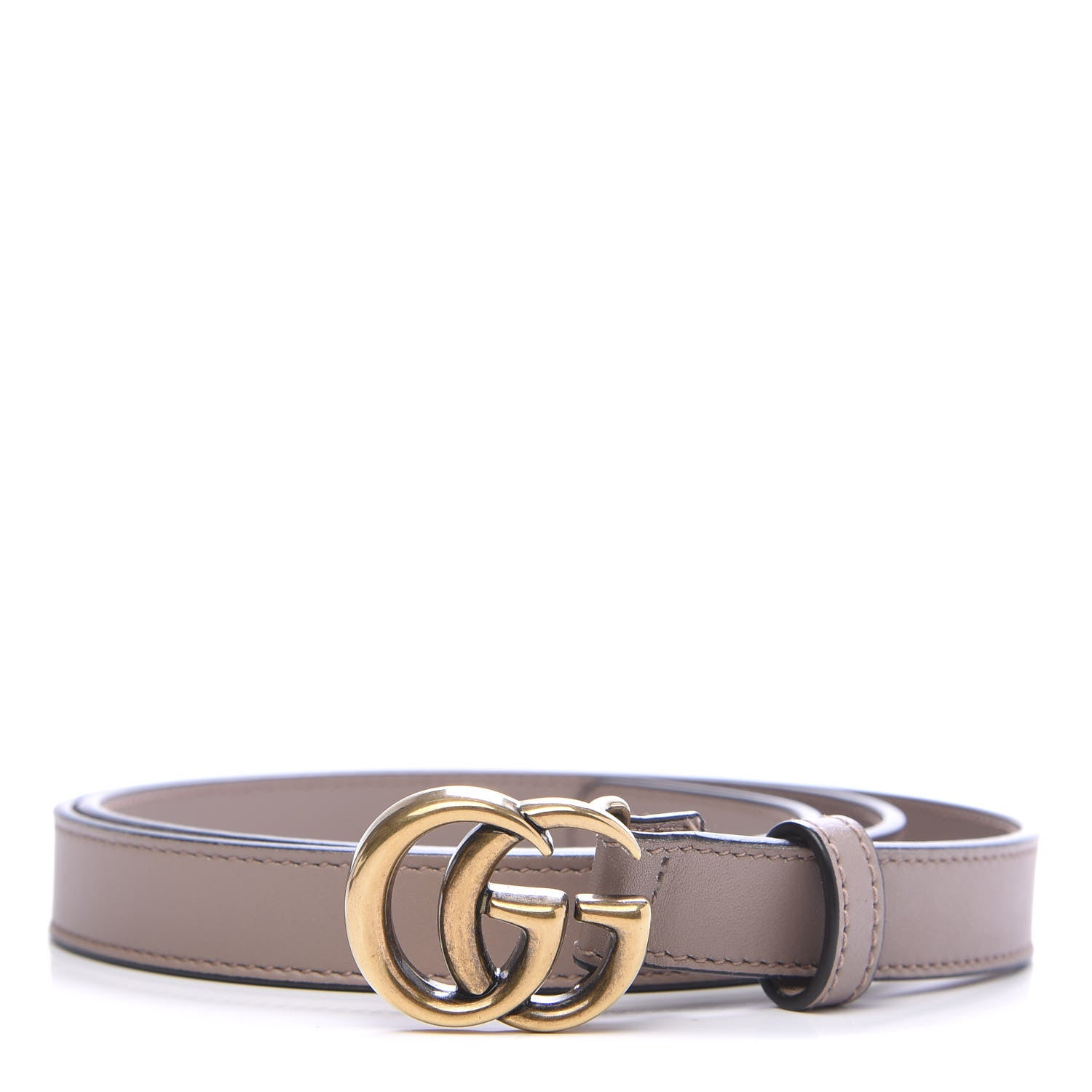 Gucci Calfskin Double G 20mm Belt 85 34 Porcelain Rose 1 of 6