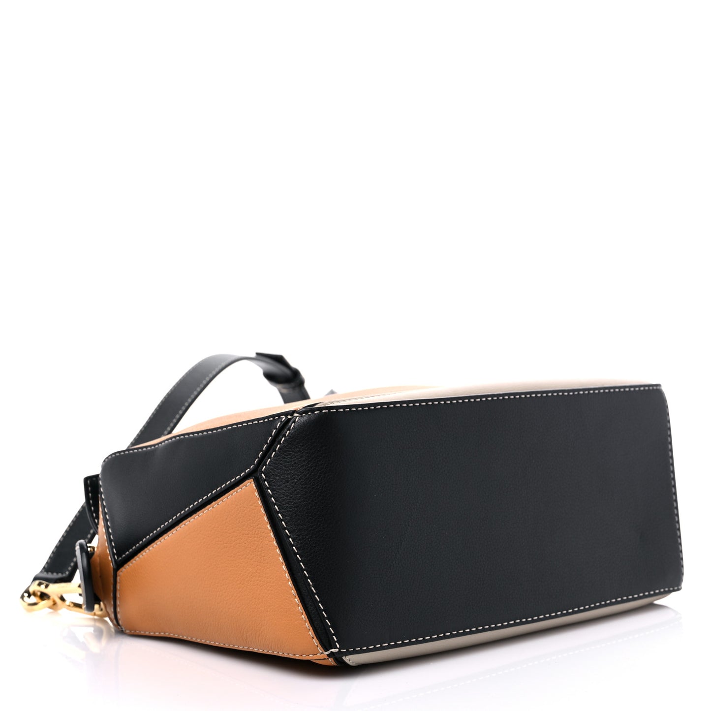 Calfskin Small Puzzle Bag Amber Light Oat