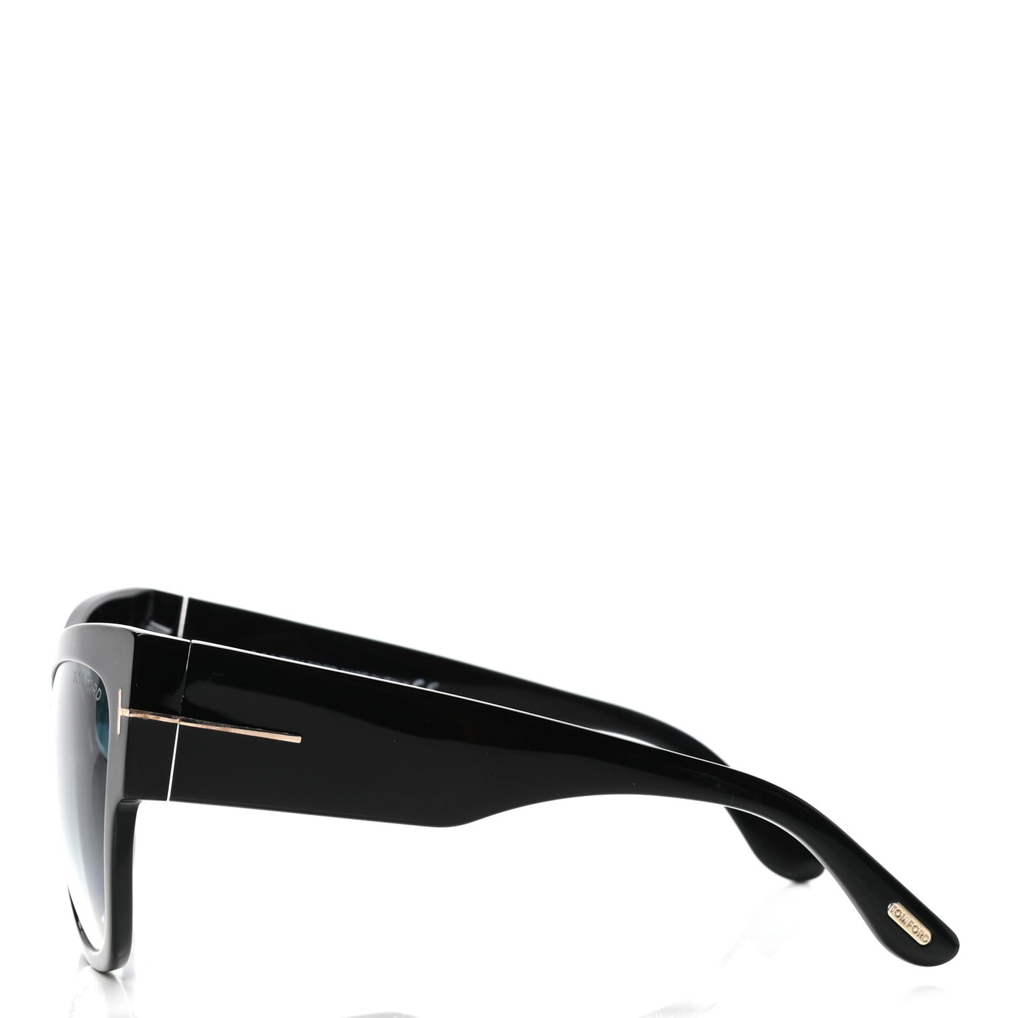 Acetate Anoushka Cat Eye Sunglasses TF371 Black