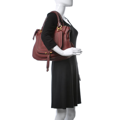 Chloe Calfskin Medium Marcie Satchel Cocoa 2 of 8