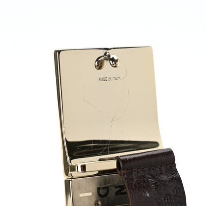 Fendi Zucca Logo Belt 80 32 Tobacco 3 of 6