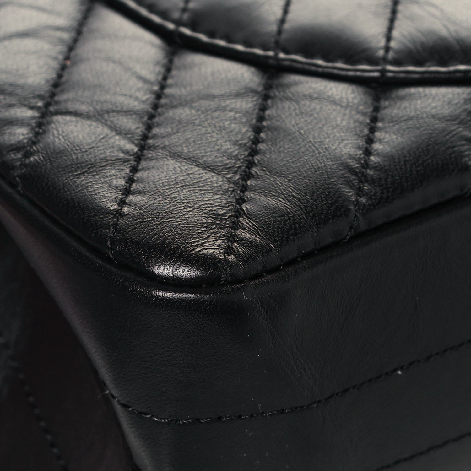Chanel Aged Calfskin Chevron Quilted 2.55 Reissue 225 Flap So Black 11 of 14