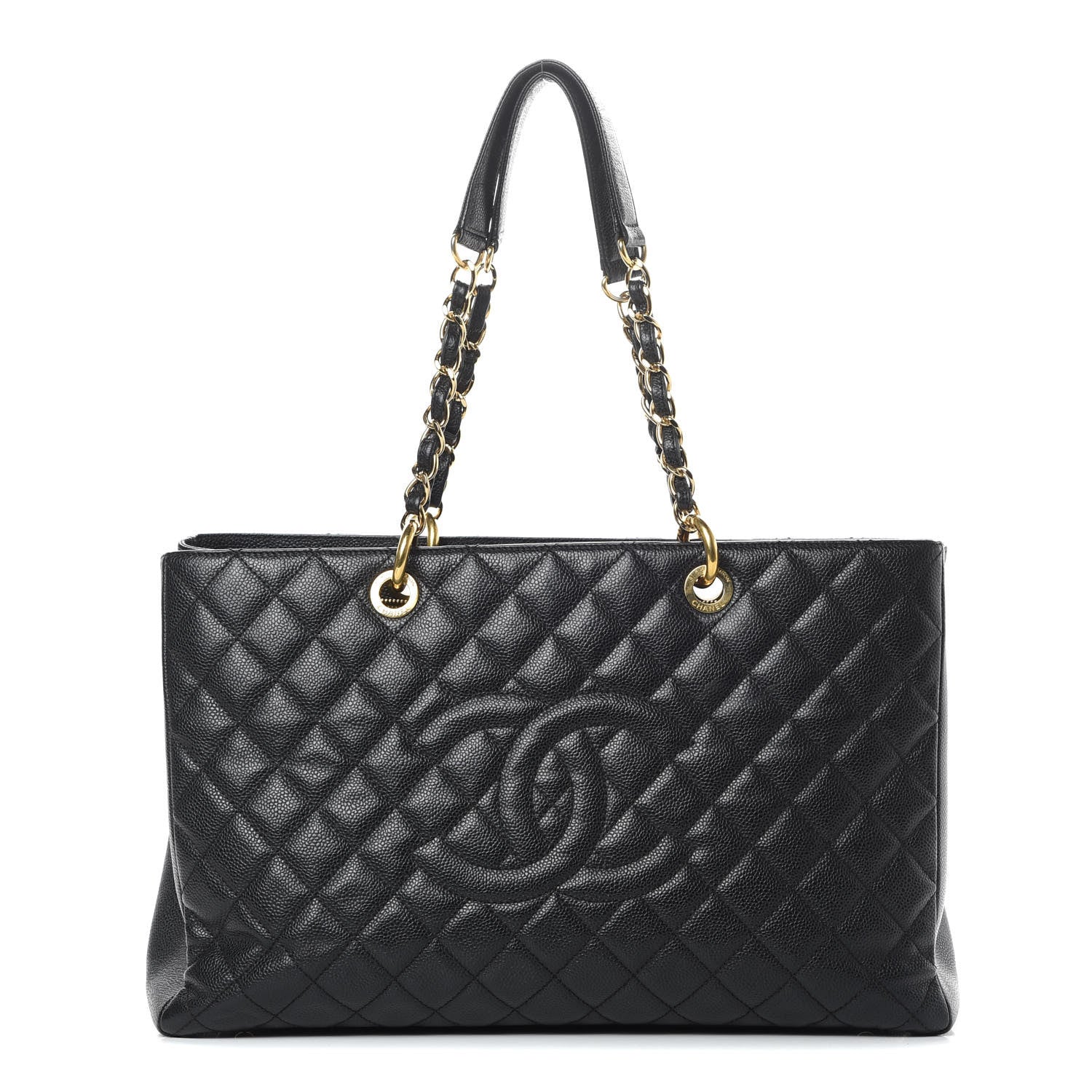 Chanel Caviar Quilted XL Grand Shopping Tote GST Black 1 of 14