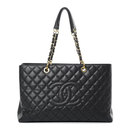 Chanel Caviar Quilted XL Grand Shopping Tote GST Black 1 of 14