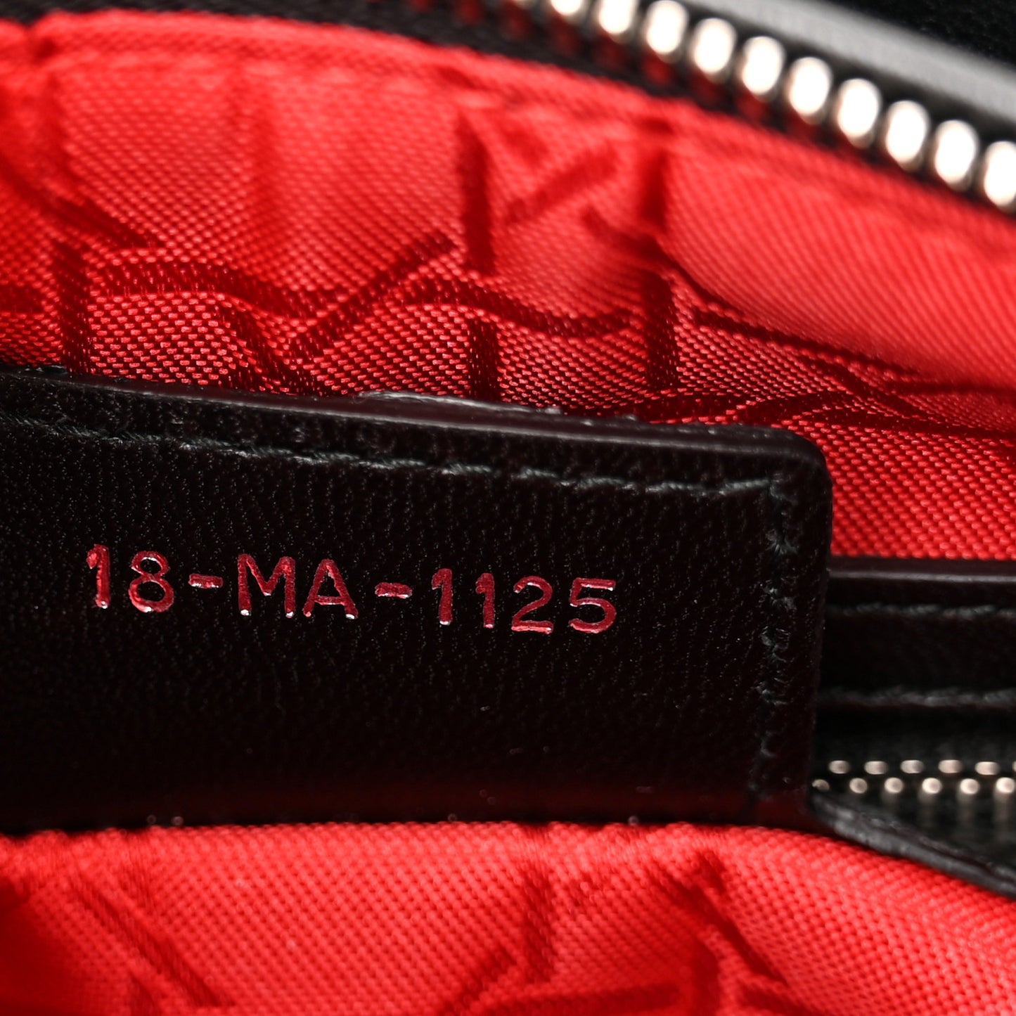 Lambskin Cannage Medium Lady Dior Black