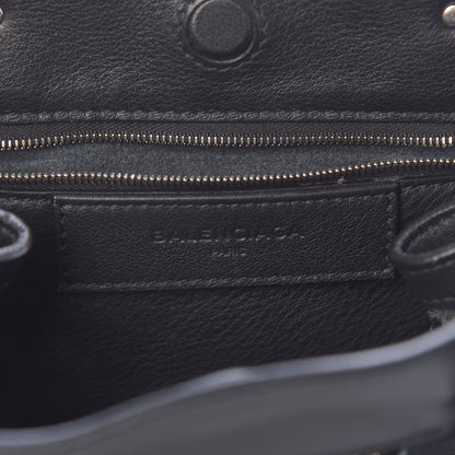 Balenciaga Calfskin Papier Mini A4 Zip Around Tote Black 6 of 11