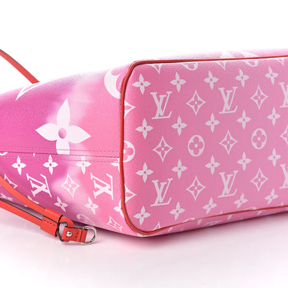 Louis Vuitton Monogram Escale Neverfull MM Rouge 9 of 10