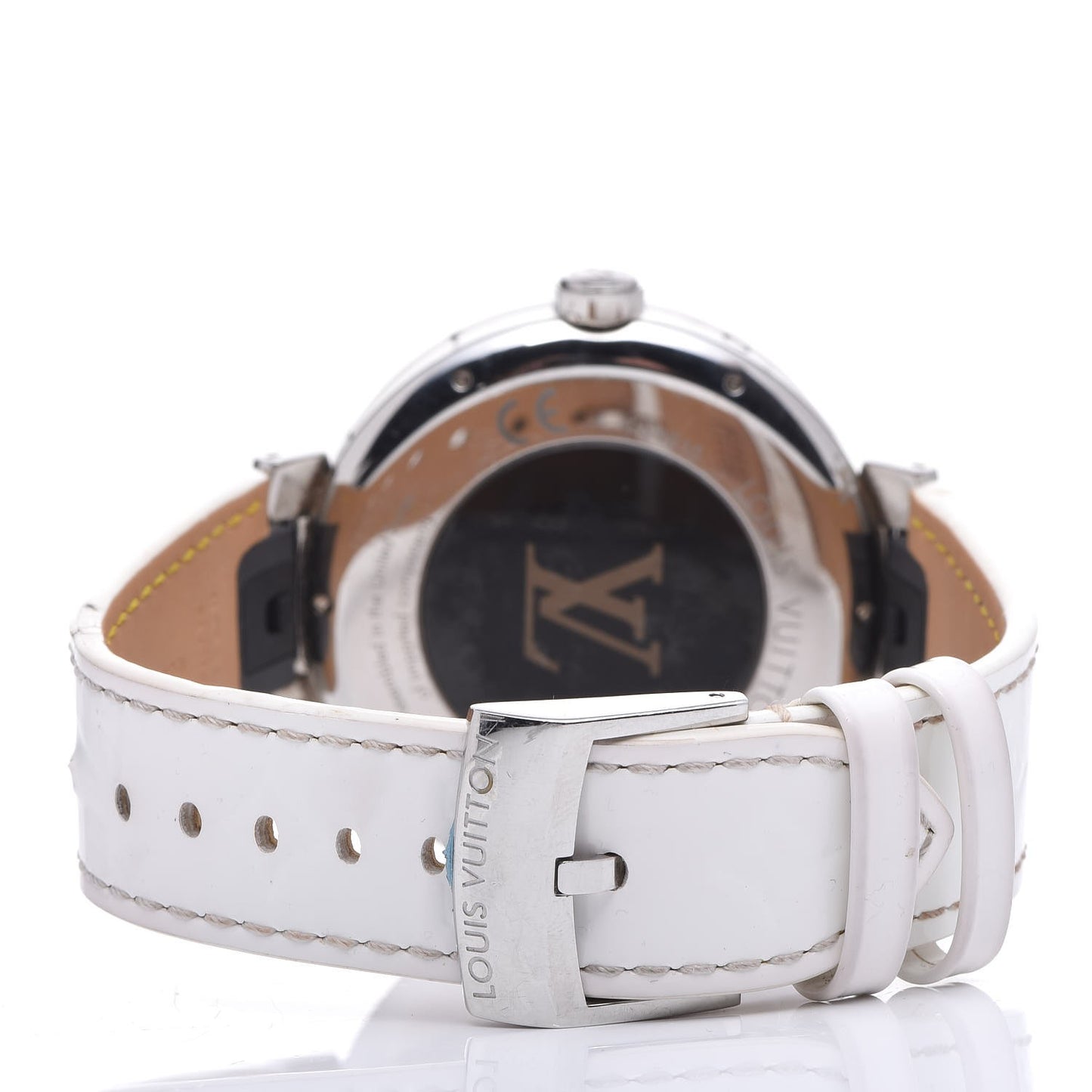 Stainless Steel 42mm Monogram Tambour Horizon Smartwatch White