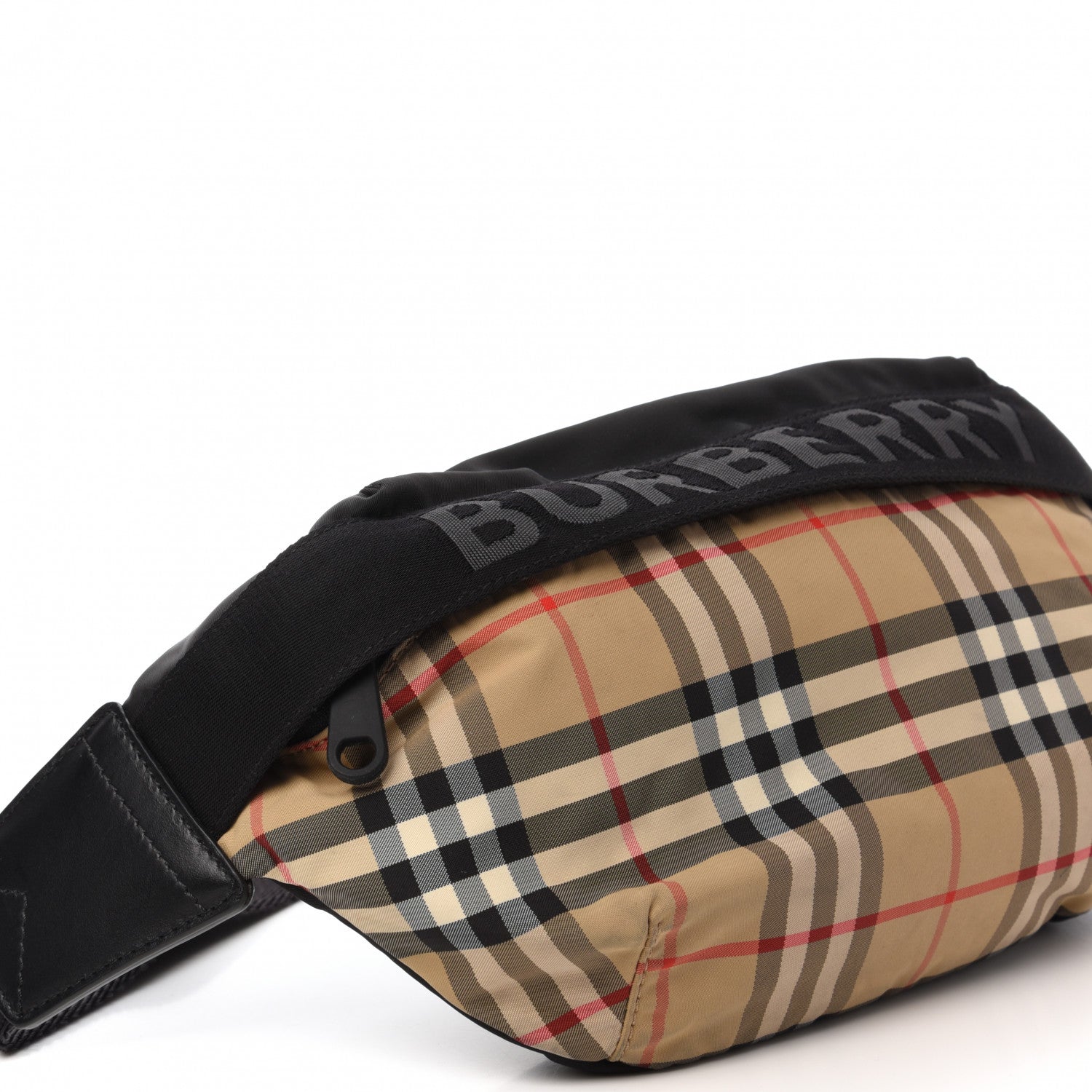 Burberry Nylon Vintage Check Sonny Bum Bag Archive Beige Black 6 of 9