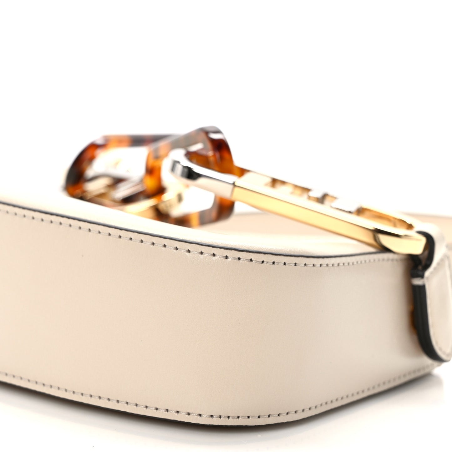Vitello Queen Palmellato Fendi O'Lock Swing Camelia