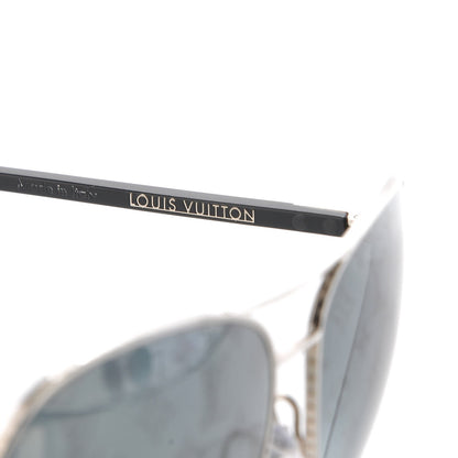 Louis Vuitton Monogram Conspiration Pilote Sunglasses Z0165U Argent 5 of 7
