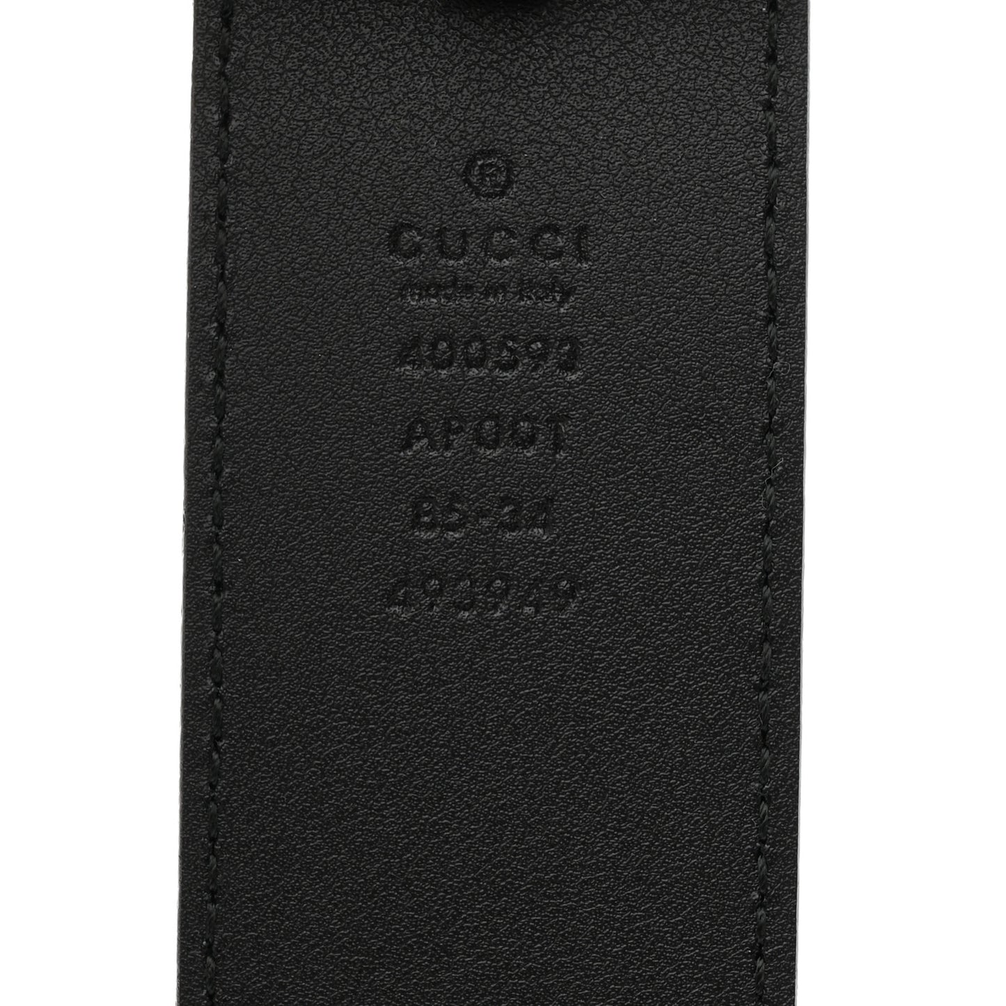 Calfskin Double G 40mm Belt 85/34 Black