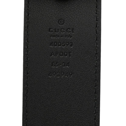 Gucci Calfskin Double G 40mm Belt 85/34 Black 3 of 6