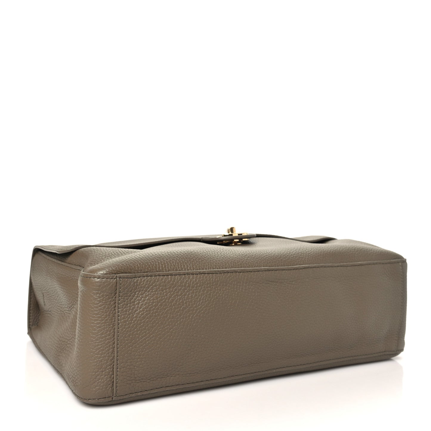 Grained Calfskin Souplissimo Maxi Flap Light Brown