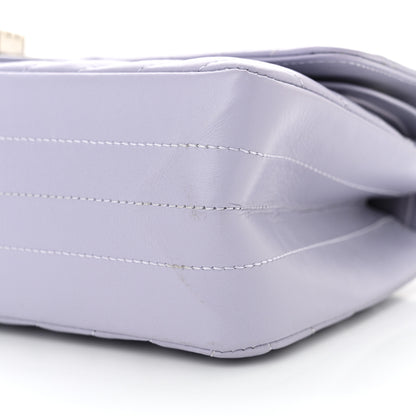 Chanel Aged Calfskin Chevron Quilted 2.55 Reissue 225 Flap Light Purple 10 of 12