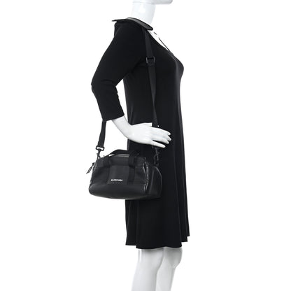 Balenciaga Calfskin Mens Explorer Small Duffle Bag Black 3 of 9