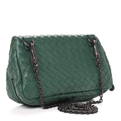 Bottega Veneta Nappa Intrecciato Mini Chain Messenger Green 3 of 10