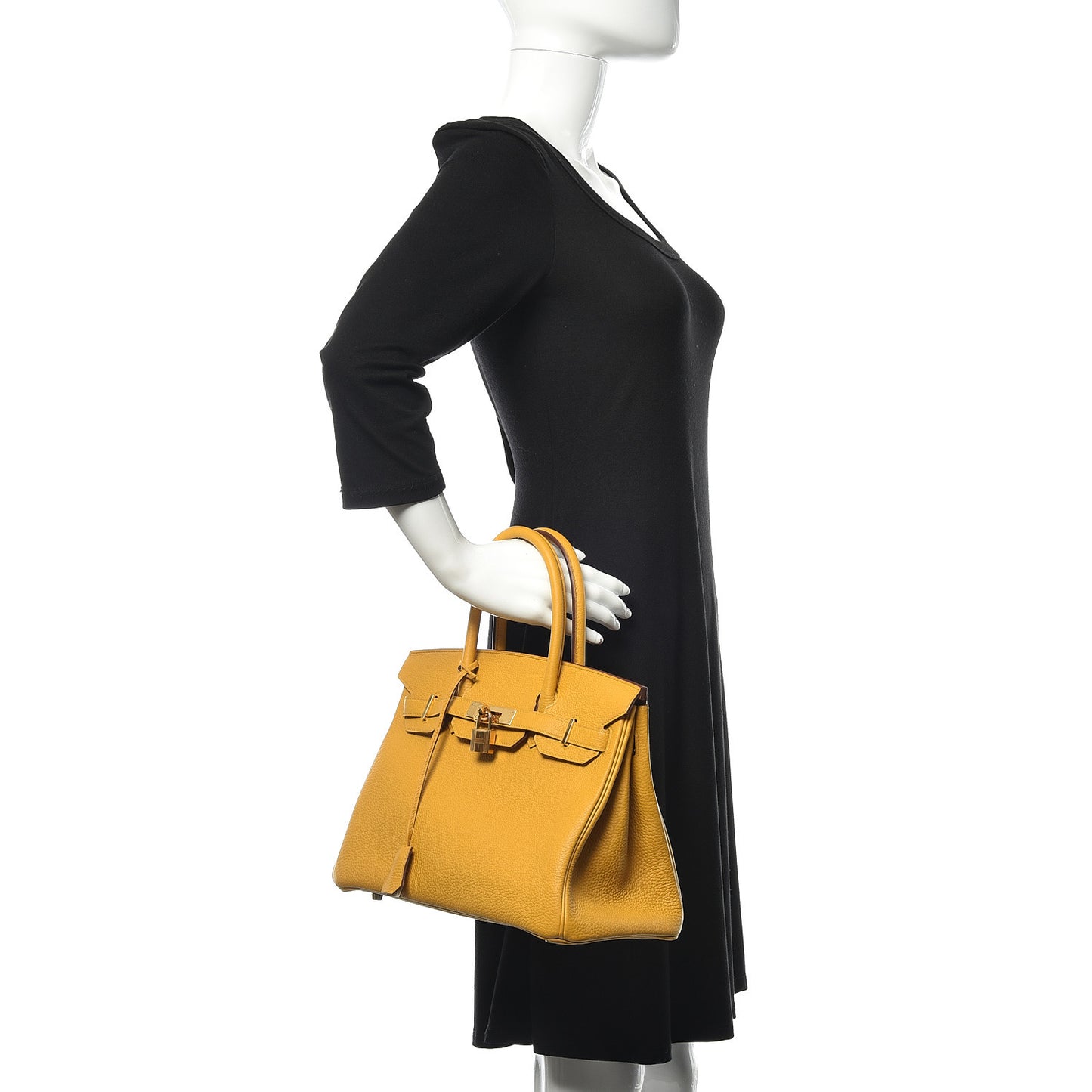 Togo Birkin 30 Jaune Ambre