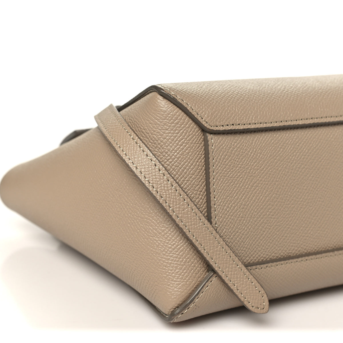 Grained Calfskin Nano Belt Bag Light Taupe