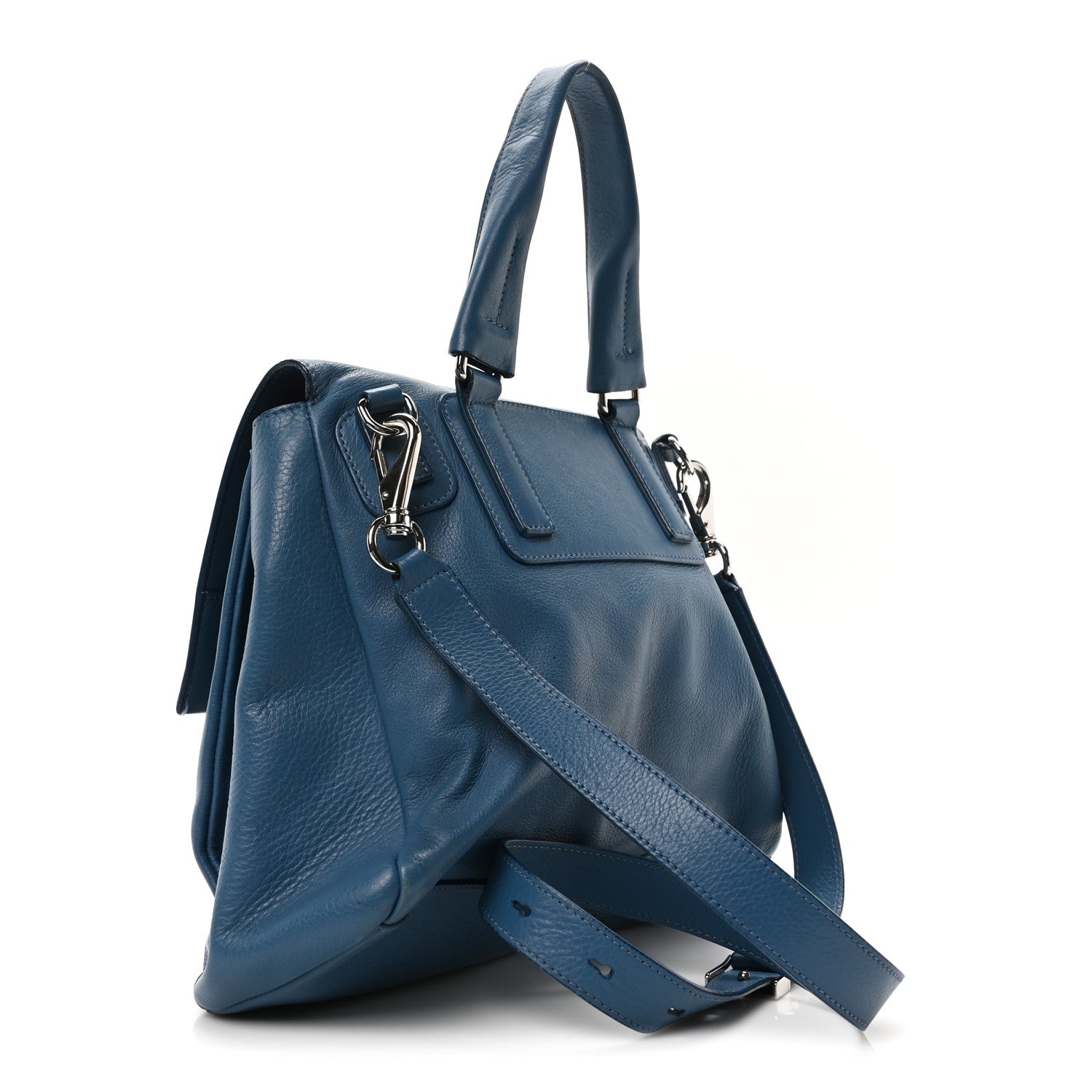 Givenchy Calfskin Small Pandora Pure Flap Bag Blue 3 of 10