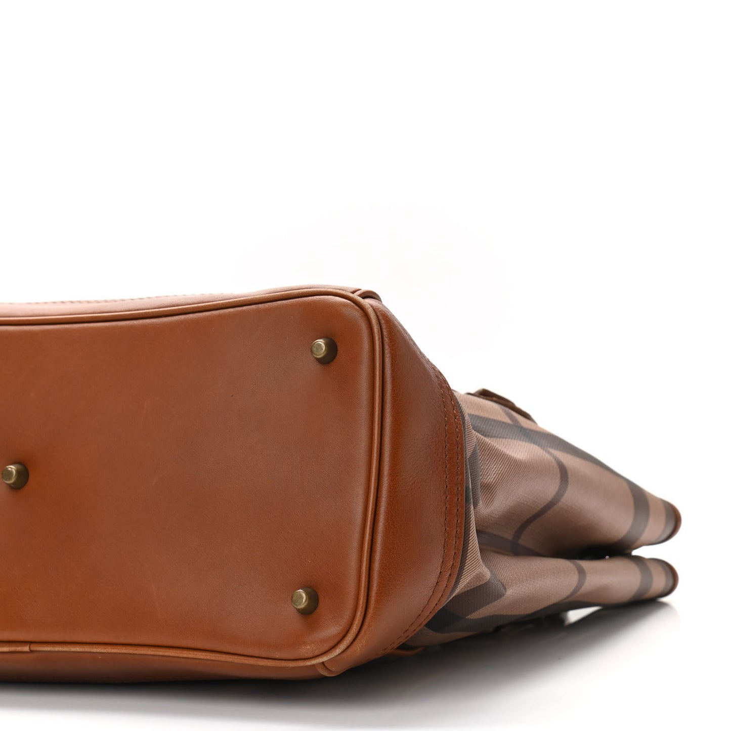 Smoked Check Tote Bag Brown